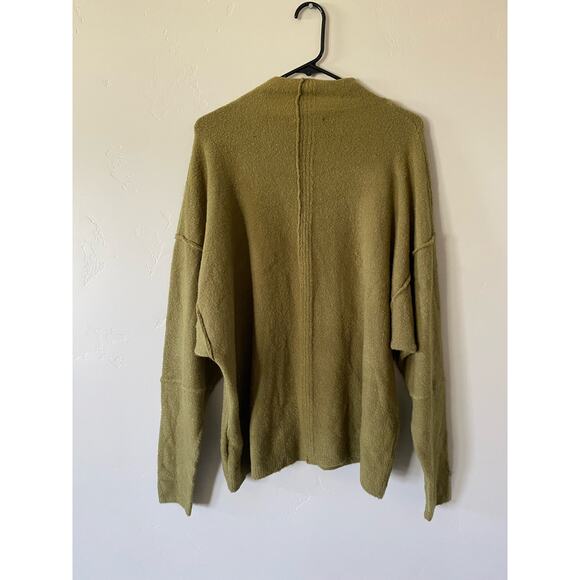 Olive Green Mock Turtle Neck Sweater - Picture 2 of 5